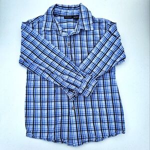 Calvin Klein Button Down Long Sleeve Dress Shirt - Boys Size 6